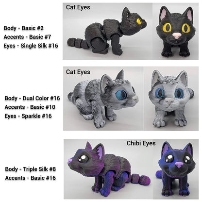 Mini Gato – Juguete Articulado o Llavero