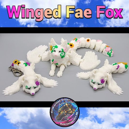 Winged Fae Fox Toy or Keychain