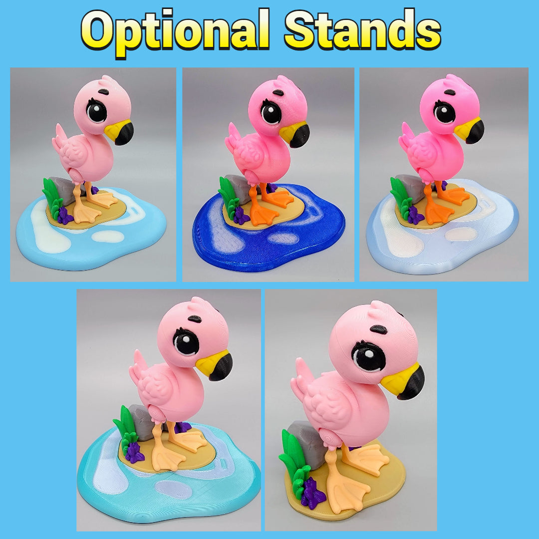 Flamingo Toy with Optional Stand