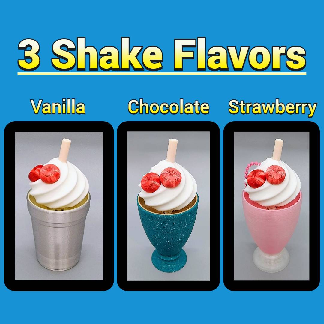 Milkshake Keychain Clickers