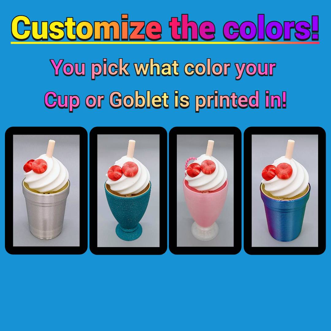 Milkshake Keychain Clickers
