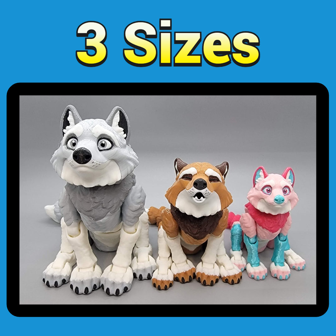 Custom Colors Wolf Toy