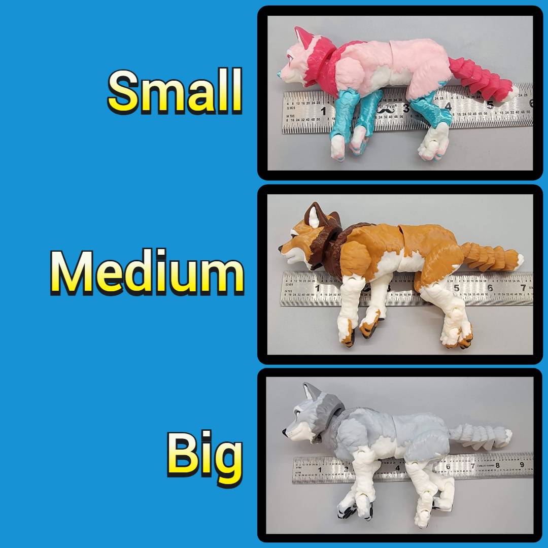 Custom Colors Wolf Toy