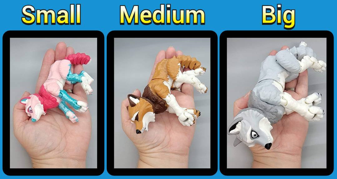 Custom Colors Wolf Toy