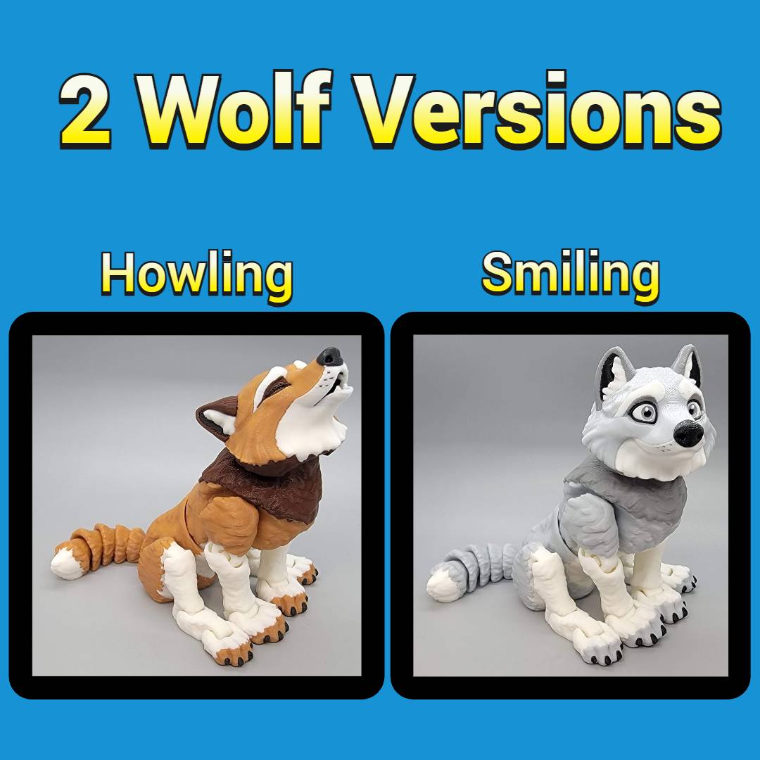 Custom Colors Wolf Toy