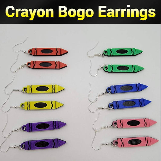 Crayon Earrings BoGo