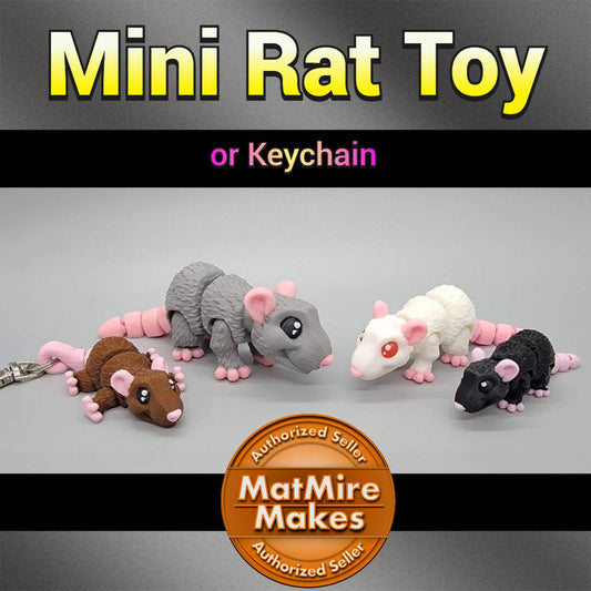 Mini Rat Toy & Keychain