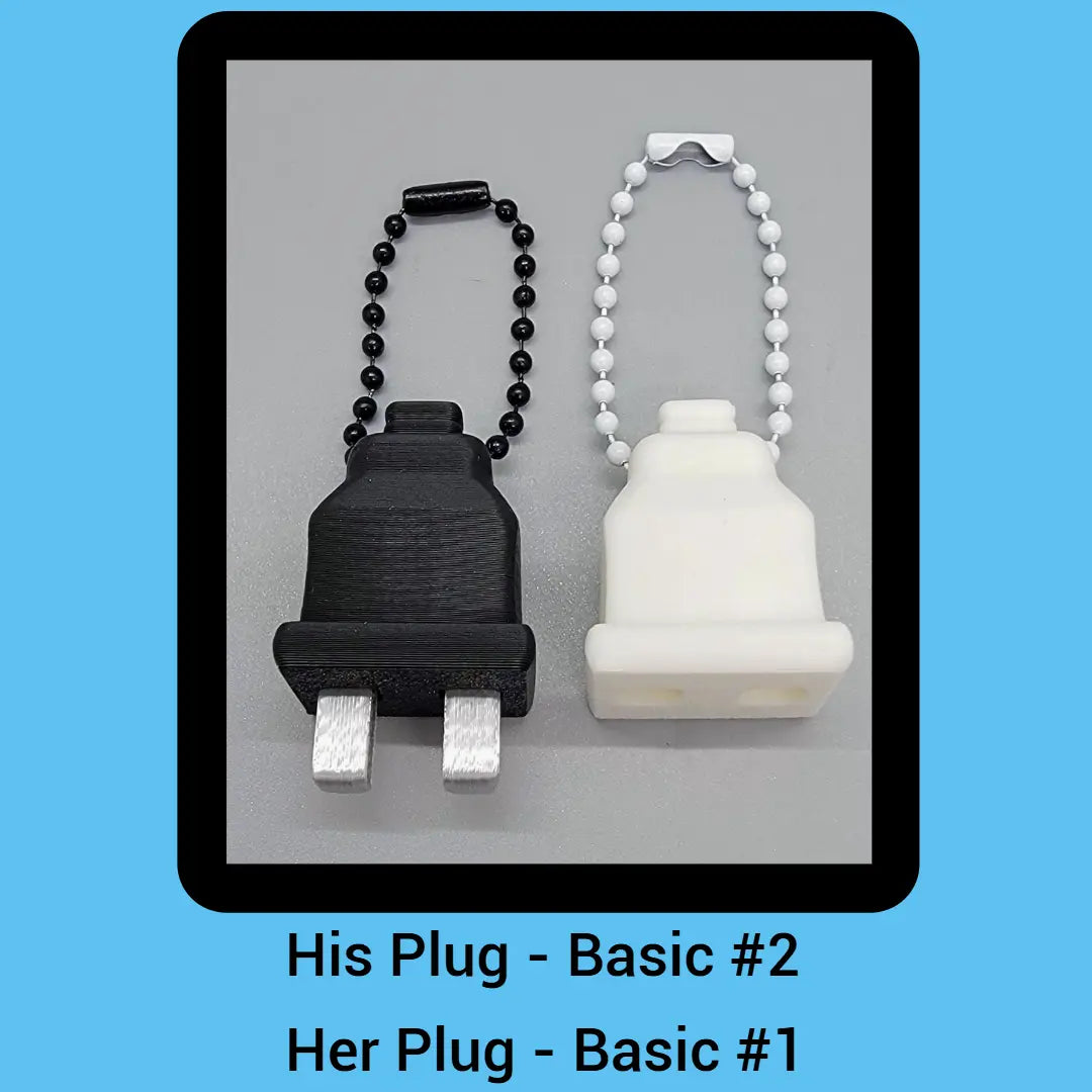 Plug and Socket Keychain Set