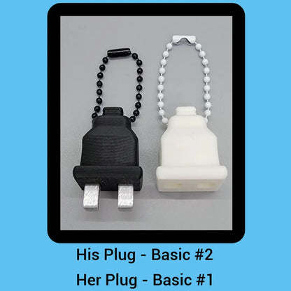 Plug and Socket Keychain Set