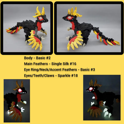 Twisty Feathered Raptor Posable Figure