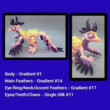 Twisty Feathered Raptor Posable Figure