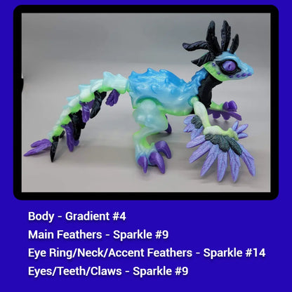 Twisty Feathered Raptor Posable Figure