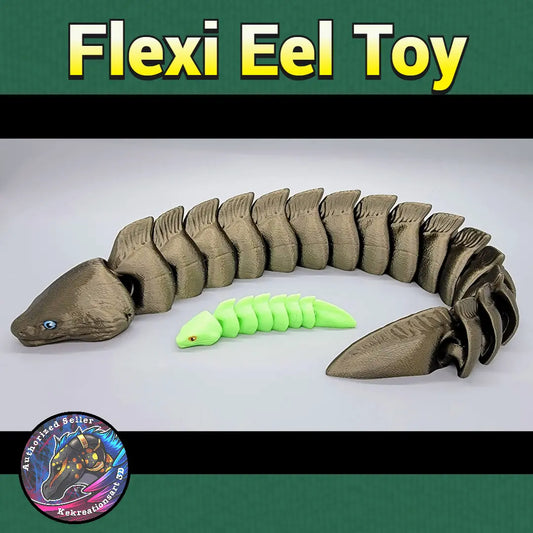 Flexi Eel Toy, Keychain or Earrings