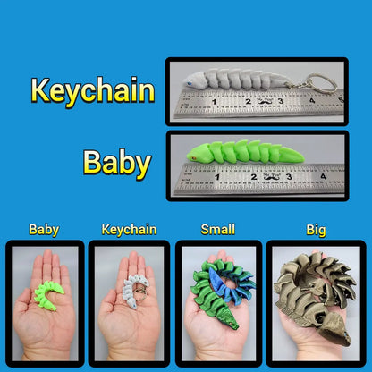 Flexi Eel Toy, Keychain or Earrings