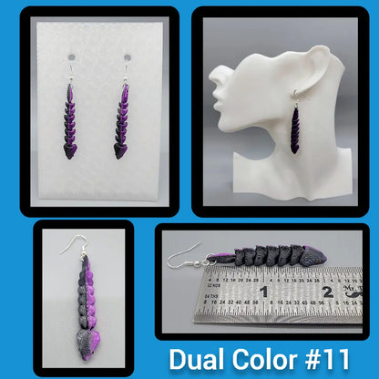 Flexi Eel Toy, Keychain or Earrings