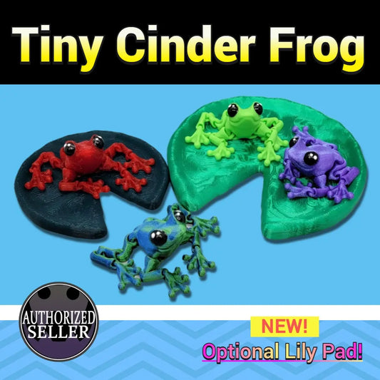 Articulated Tiny Cinder Frog Toy