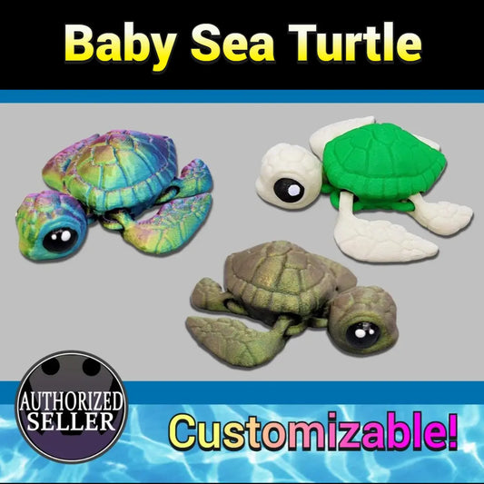 Articulated Baby Sea Turtle