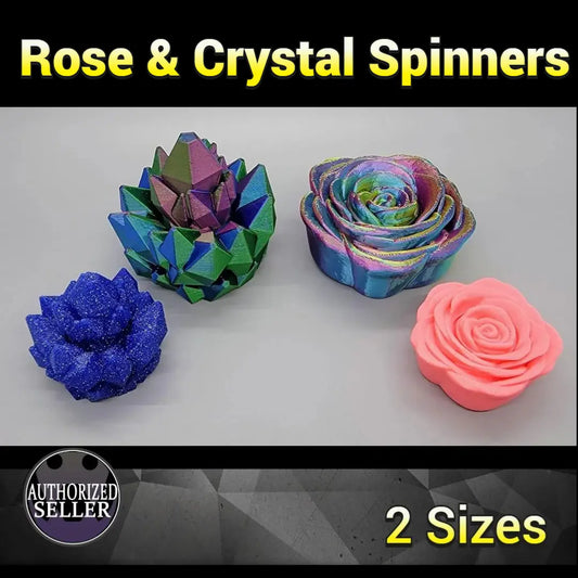 Rose & Crystal Fidget Spinner