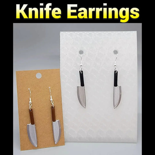 Cutting Edge Knife Earrings