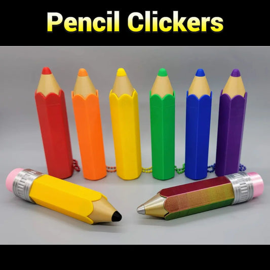 Pencil Clickers Custom Colors