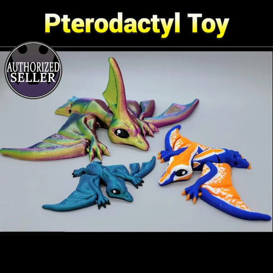 Flappy Pterodactyl & Nyctosaurus Toys
