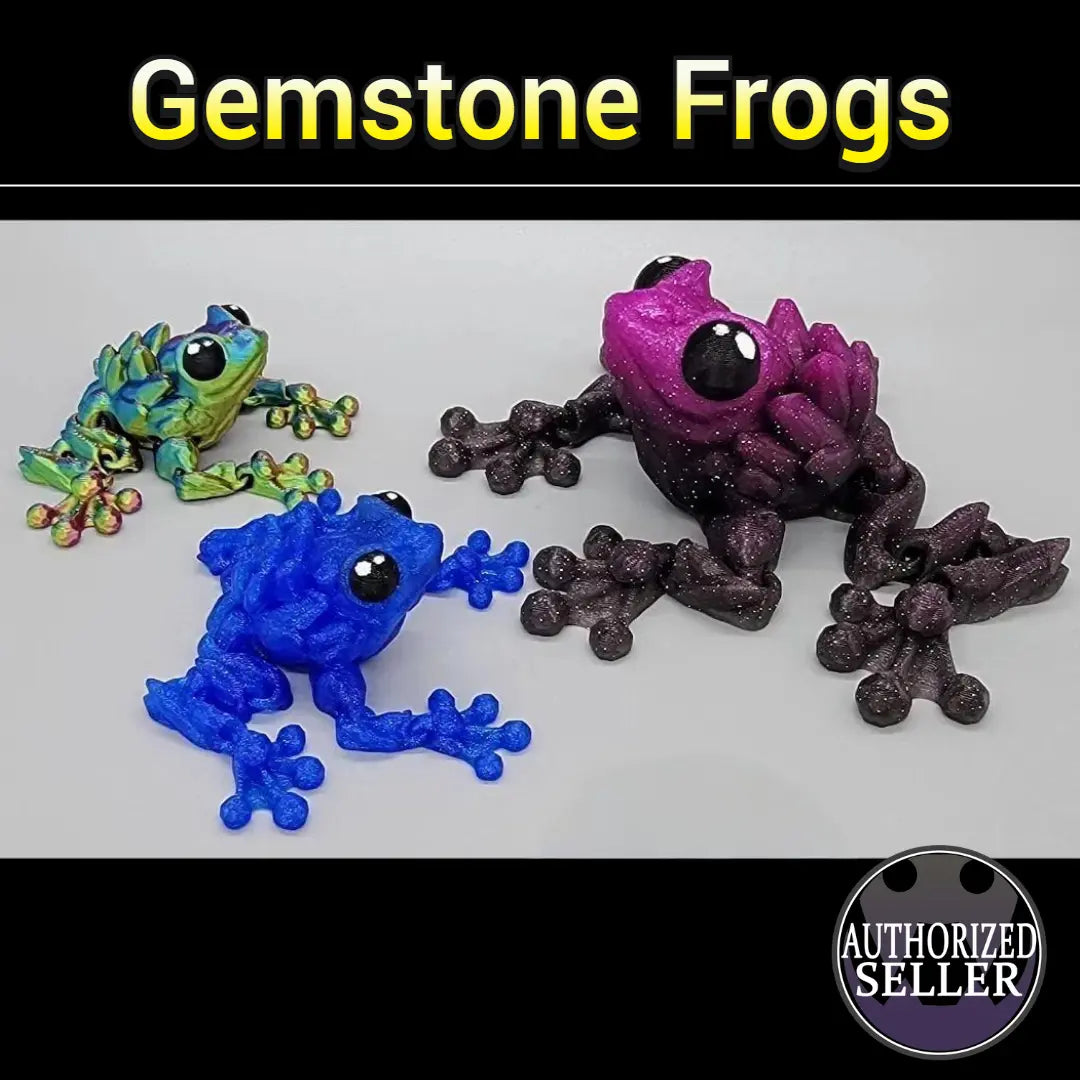 Articulated Gemstone Frog Toy