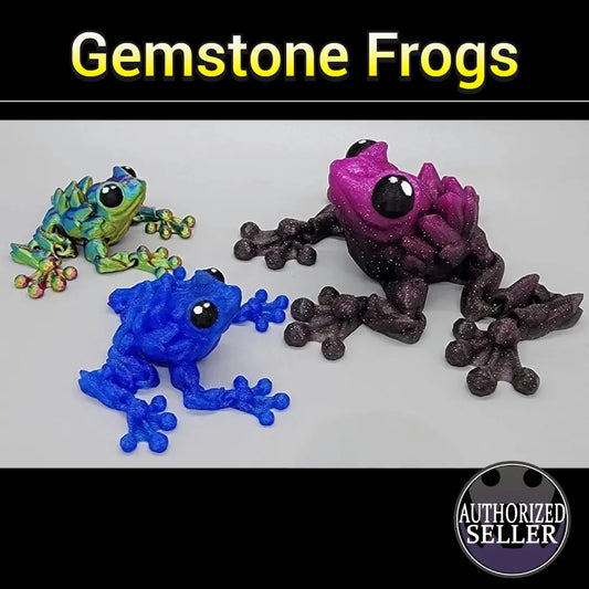Articulated Gemstone Frog Toy