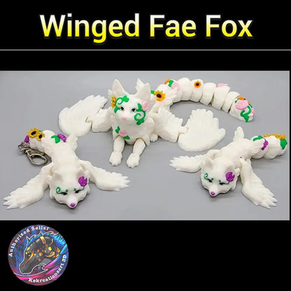 Winged Fae Fox Toy or Keychain