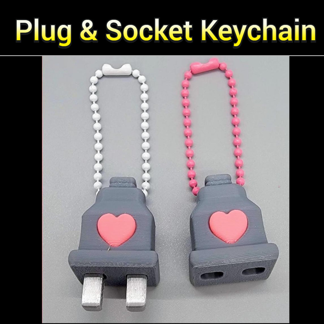 Plug and Socket Keychain Set