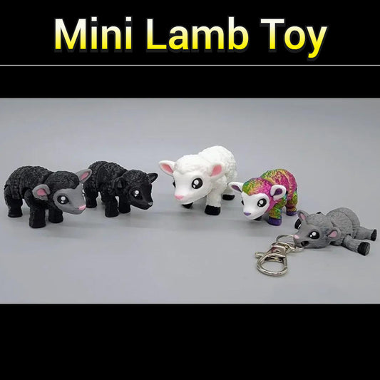 Mini corderito de juguete o llavero