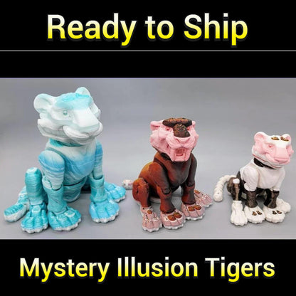 Tigre de ilusión misteriosa o tiburón esqueleto listo para enviar
