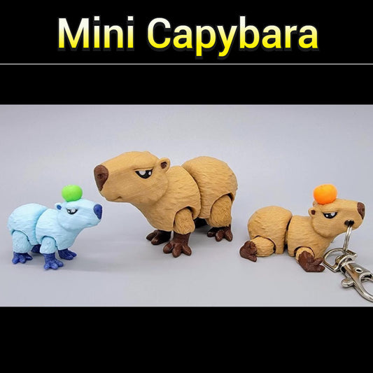 Mini Capybara Toy or Keychain