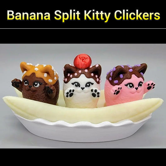 Banana Split Kitty Clickers