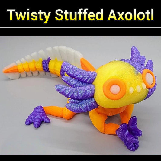 Twisty Stuffed Axolotl Toy