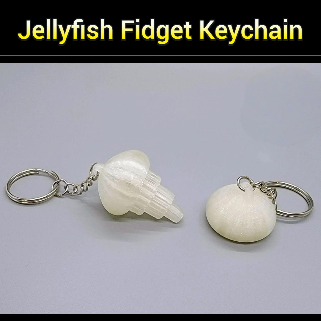 Jellyfish Fidget Keychain