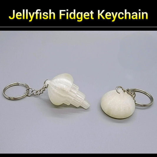 Jellyfish Fidget Keychain