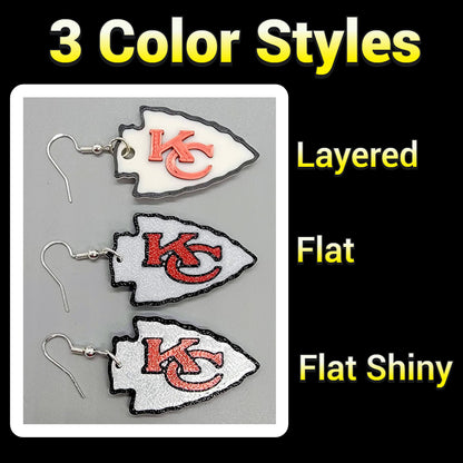 KC Chiefs Arrow Earrings
