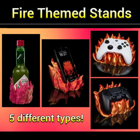 Fire-Themed Multi-Use Stands
