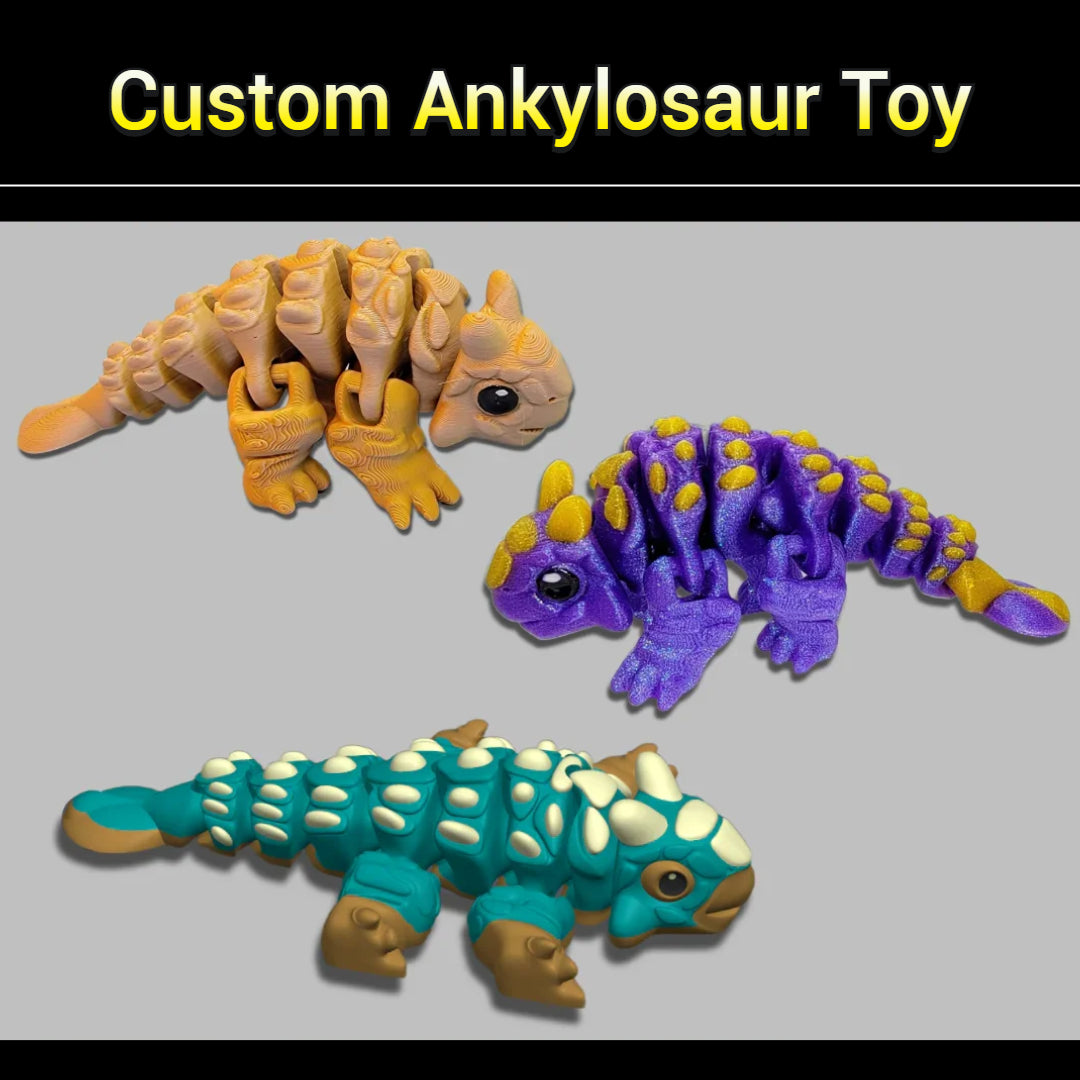 Dinosaurio anquilosaurio personalizado