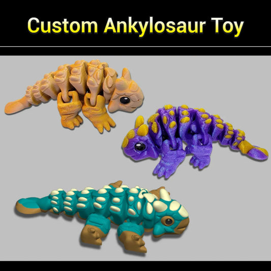 Dinosaurio anquilosaurio personalizado