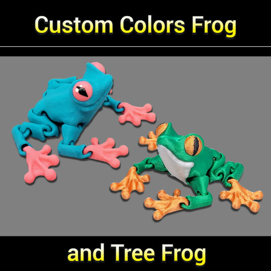 Custom Colors Frog & Tree Frog Toy