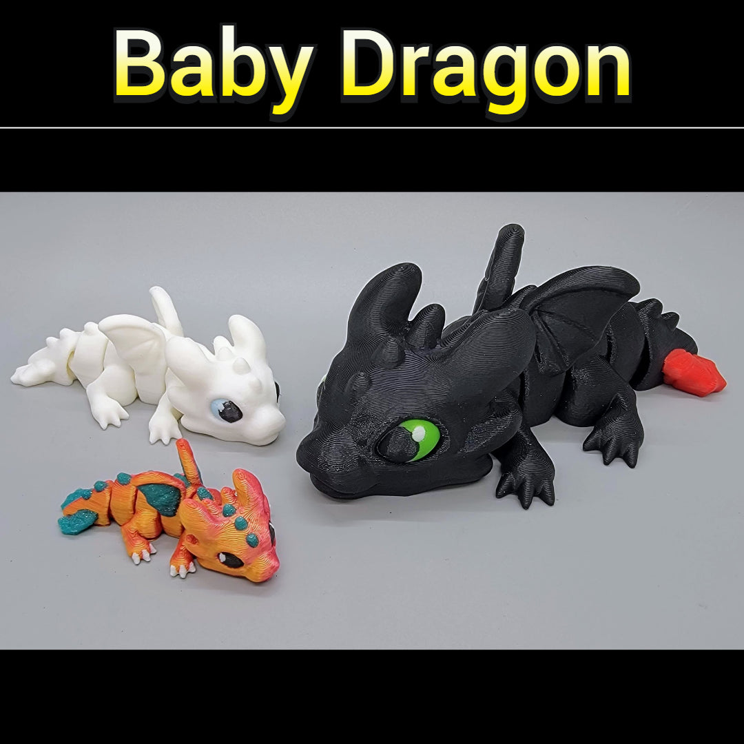 Juguete o llavero de mariposa Wyvern: impreso en 3D, articulado, tamaños pequeño y grande