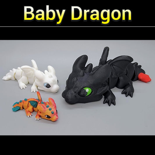 Juguete o llavero de mariposa Wyvern: impreso en 3D, articulado, tamaños pequeño y grande