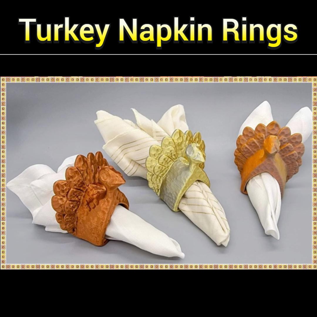 Turkey Napkin Rings – Thanksgiving Table Decor