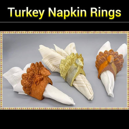 Turkey Napkin Rings – Thanksgiving Table Decor
