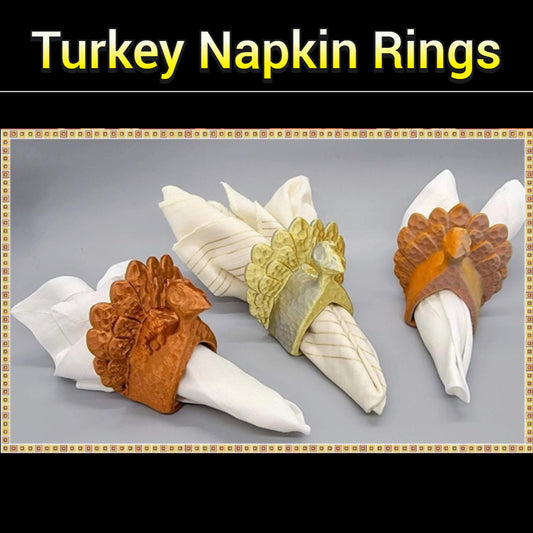 Turkey Napkin Rings – Thanksgiving Table Decor