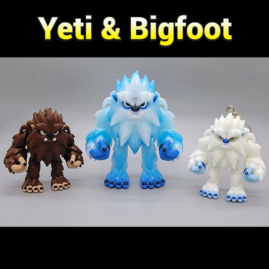 Yeti & Bigfoot Toy or Keychain