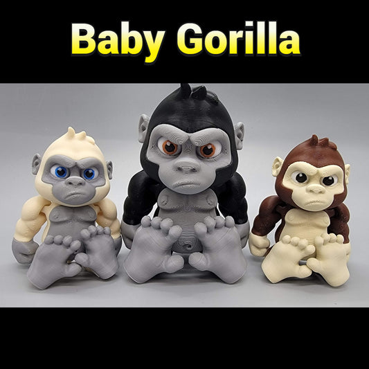 Articulated Baby Gorilla Toy