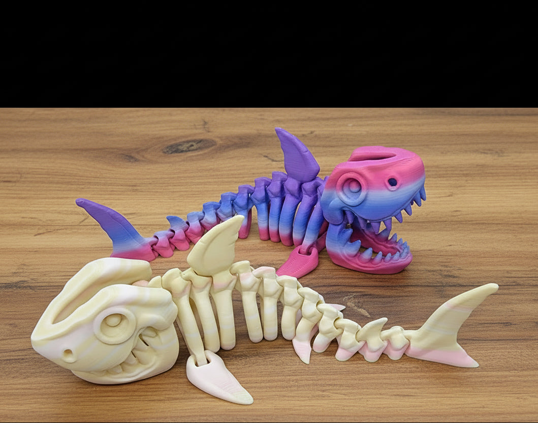 Ready to Ship Random Colors Skeleton Shark