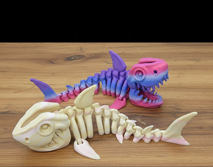 Ready to Ship Random Colors Skeleton Shark